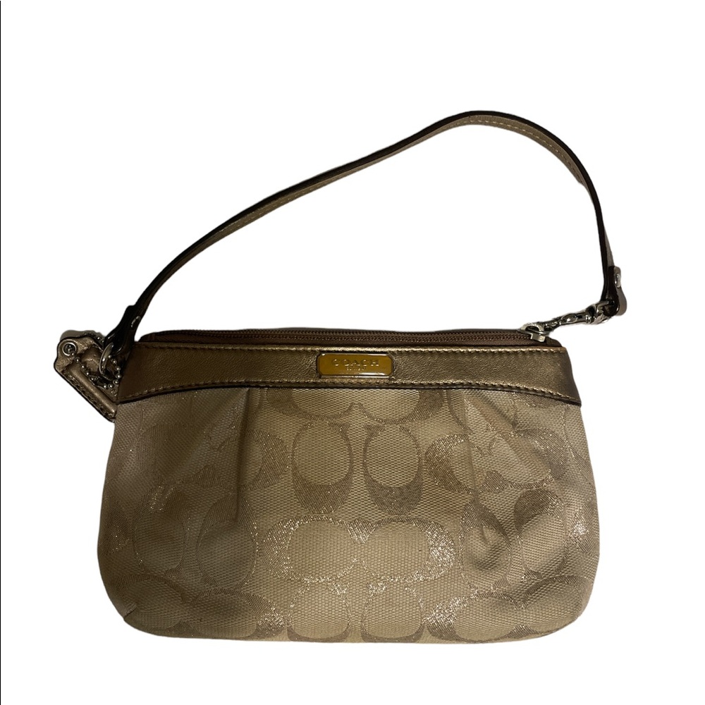 Coach zipper wristlet